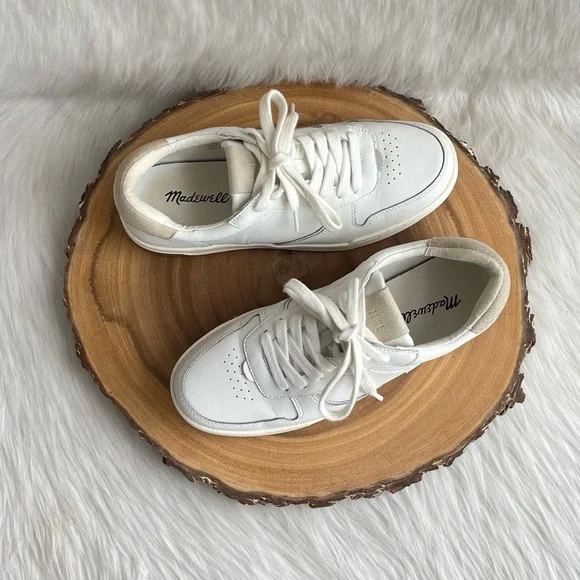 LIKE NEW Madewell leather court sneakers - Picture 7 of 14